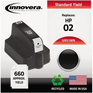 Innovera Compatible Black Ink Cartridge (Alternative for HP 02/C8721WN)
