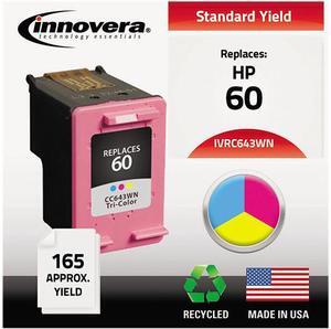 Innovera IVRC643WN 3 Colors Ink Cartridge, Replacement for HP CC643WN (HP 60)