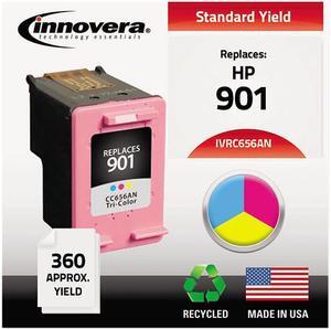 Innovera IVRC656AN 3 Colors Ink Cartridge, Replacement for HP CC656AN (HP 901)