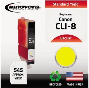Innovera IVRCLI8Y Yellow Ink Cartridge, Replacement for Canon 0623B002 (CLI-8Y)