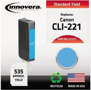 Innovera IVRCNCLI221C Cyan Ink Cartridge, Replacement for 2947B001 (CLI-221C)