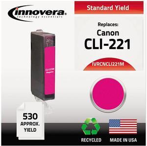 Innovera IVRCNCLI221M Magenta Ink Cartridge, Replacement for Canon 2948B001 (CLI-221M)