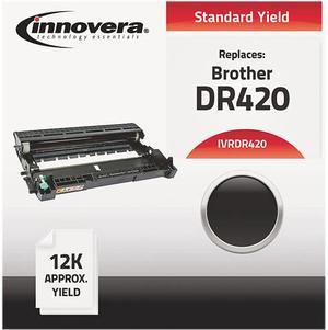 Innovera IVRDR420 Black Toner, 12000 Pages, for Brother Printer