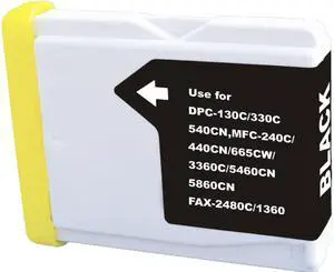 Green Project B-LC51BK Remanufactured Black Ink Cartridge Replacement for Brother LC51BK
