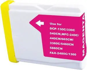 Green Project B-LC51M Remanufactured Magenta Ink Cartridge Replacement for Brother LC51M