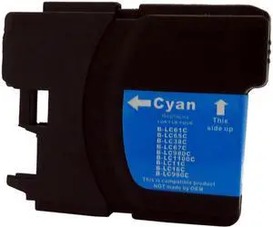 Green Project B-LC61/65C Remanufactured Cyan Ink Cartridge Replacement for Brother LC65C