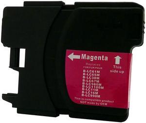 Green Project B-LC61/65M Remanufactured Magenta Ink Cartridge Replacement for Brother LC65M