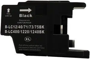 Green Project B-LC75BK Remanufactured Black Ink Cartridge Replacement for Brother LC75BK