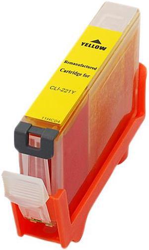 Green Project C-CLI221Y Remanufactured Yellow Ink Cartridge Replacement for CLI-221Y