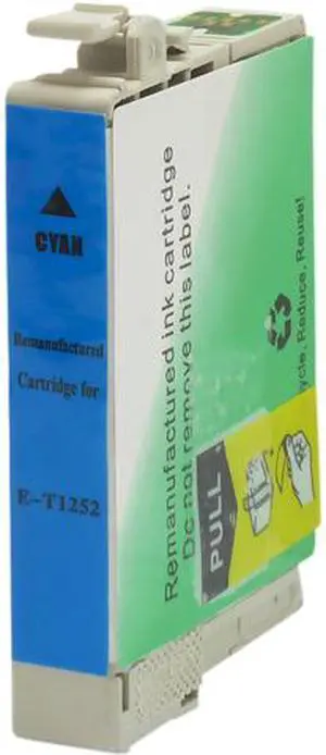 Green Project E-T1252 Remanufactured Cyan Ink Cartridge Replacement for Epson T125220