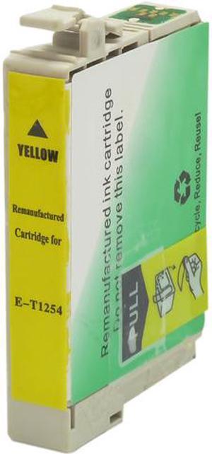 Green Project E-T1254 Remanufactured Yellow Ink Cartridge Replacement for Epson T125420
