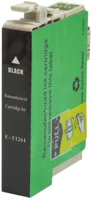 Green Project E-T1261 Remanufactured Black Ink Cartridge Replacement for Epson T126120
