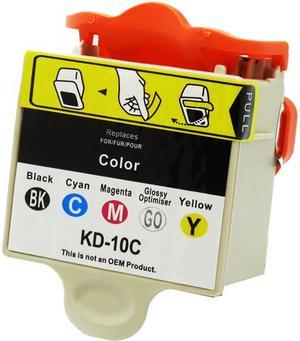 Green Project K-10C Remanufactured 3 Colors Ink Cartridge Replacement for Kodak 10C