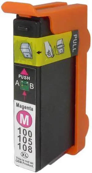 Green Project L-14N1094(100XLM) Remanufactured Magenta Ink Cartridge Replacement for Lexmark 14N1094 (100XLM)