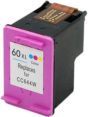 Green Project H-60XLCL(CC644WN) 3 Colors Ink Cartridge Replaces H-60XLCL(CC644WN)