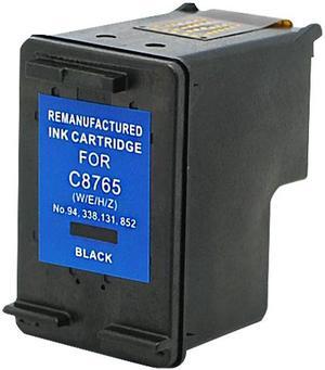 Green Project Remanufactured Black Ink Cartridge Replacement for HP 94 C8765WN