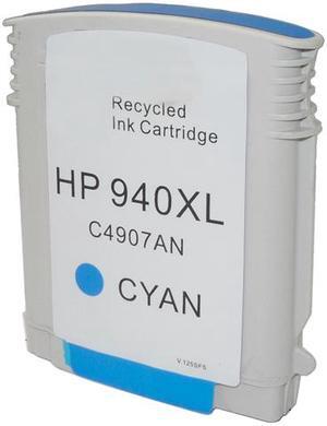 Green Project Remanufactured Cyan High Yield Ink Cartridge Replacement for HP 940XL C4907AN
