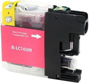 Green Project B-LC103M Remanufactured Magenta Ink Cartridge Replacement for Brother LC103M