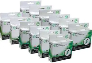 Green Project E-T0481(12)PK Black and Colors Compatible Epson E-T0481 Ink Cartridge 12 Pack