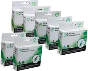 Green Project E-T0481(7)PK Black and Colors Compatible Epson E-T0481 Ink Cartridge 7 Pack