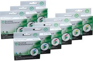Green Project E-T1261(9)PK Black and Colors Compatible Epson E-T1261 Ink Cartridge 9 Pack