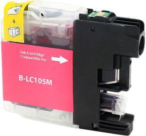 Green Project B-LC105M Magenta Ink Cartridge Compatible for Brother LC 105