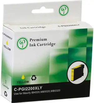 Green Project C-PGI2200XLY Yellow Ink Cartridge Compatible for Canon PGI 2200