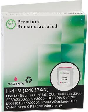 Green Project Inc. Compatible Magenta Ink Cartridge (Alternative for HP 11/C4837A)