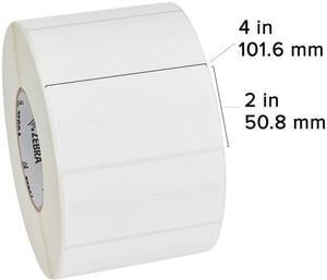 Zebra 72289 4" x 2" Z-Select 4000T Labels - 1 Case (4 Rolls)