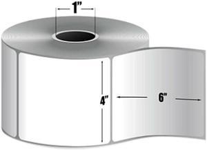 Zebra 10010034 4" x 6" Z-Perform 2000D Labels - 1 Case (6Rolls)