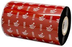 Zebra 05100BK15445 Resin Ribbon, 6.06inx1476ft, 5100 Premium, 1in core