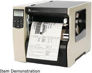 Zebra 220Xi4 High-Performance Industrial Thermal Transfer Barcode & Label Printer, 203dpi, Serial, Parallel, USB, Int 10/100, Cutter w/ Catch Tray - 220-801-00100