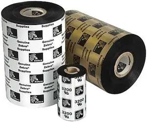 Zebra Wax Ribbon, 2.52 in x 984 ft, 2000, 1in core for GT800