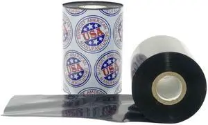 Zebra Wax Ribbon, 4.33 in x 984 ft, 2000, 1in core for GT800