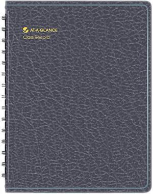 AT-A-GLANCE 80-150-05 Recycled Class Record Book, 10-7/8 x 8-1/4, Black