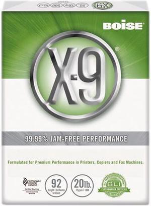 Boise OX-9001 X-9 Copy Paper, 92 Brightness, 20lb, 8-1/2 x 11, White, 5000 Sheets/Carton