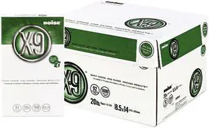 Boise OX-9004 X-9 Copy Paper, 92 Brightness, 20lb, 8-1/2 x 14, White, 5000 Sheets/Carton