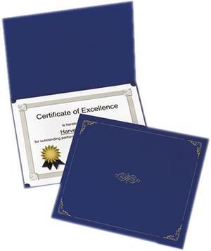 Oxford 29900-235BGD Certificate Holder, 12-1/2 x 9-3/4, Dark Blue, 5/Pack