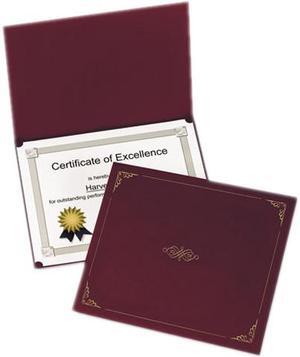 Oxford 29900-585BGD Certificate Holder, 12-1/2 x 9-3/4, Burgundy, 5/Pack
