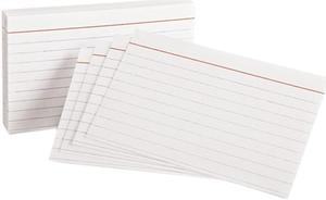 Oxford 31 Ruled Index Cards, 3 x 5, White, 100/Pack