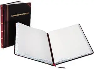 Boorum & Pease BORL21150R Laboratory Notebook, Record Rule, 10 3/8 x 8 1/8, White, 150 Sheets