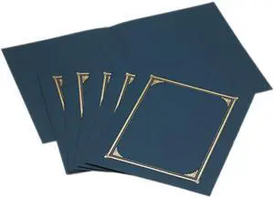 Geographics 45332 Certificate/Document Cover, 12-1/2 x 9-3/4, Navy Blue, 6/Pack