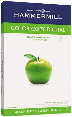 Hammermill 10254-1 Color Copy Paper, 100 Brightness, 28lb, 11 x 17, Photo White, 500/Ream