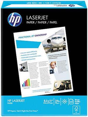 HP 11240-0 LaserJet Paper, 98 Brightness, Ultra White, 500 Sheets / Ream