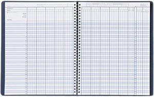 House of Doolittle 51407 Class Book, Embossed Leather-Like Cover, 11 x 8-1/2, Blue