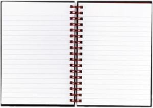 Black n' Red L67000 Twinwire Hardcover Notebook, Legal Rule, 5-7/8 x 8-1/4, White, 70 Sheets