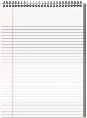Mead 59882 Cambridge Premium Wirebound Legal Pad, Lgl Rule, Ltr, White, 70 Sheets/Pad