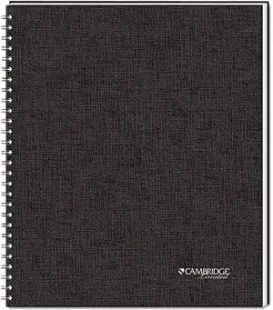Mead 06066 Cambridge Limited Business Notebook, Ruled, Letter, White, 80 Sheets/Pad