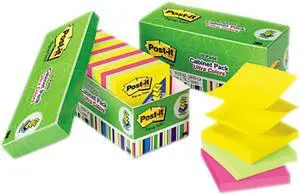 Post-it Pop-up Notes R330-18AUCP Ultra Pop-Up Note Refills, 3 x 3, Assorted Colors, 18 100-Sheet Pads/Pack