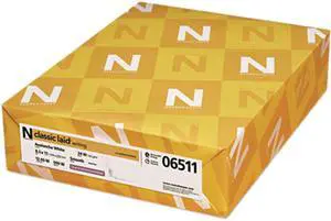 Neenah Paper 06511 Classic Laid Stationery Writing Paper, 24-lb., 8-1/2 x 11, Avon White, 500/Ream